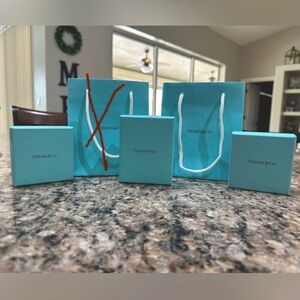 Tiffany 3 gift boxes and 1 bag